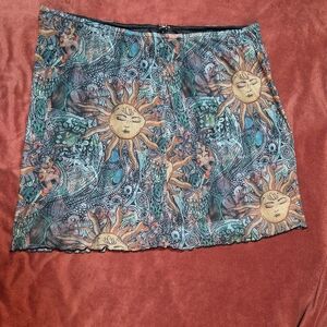 SHEIN Multicolor Celestial Mini Skirt